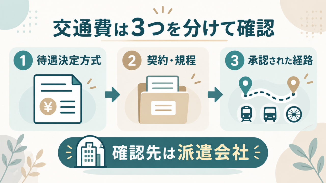 方式から自分の経路まで確認する順序