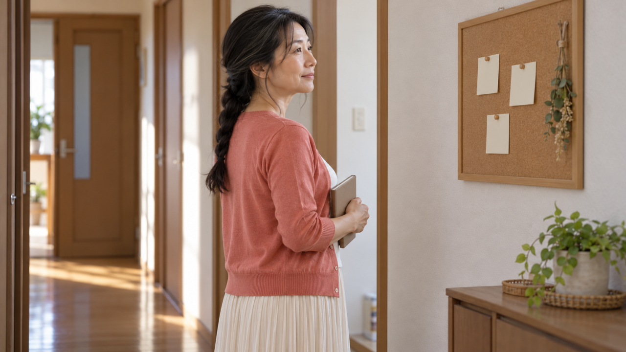 確認したいことをメモに整理して次の相談へ備える50代女性